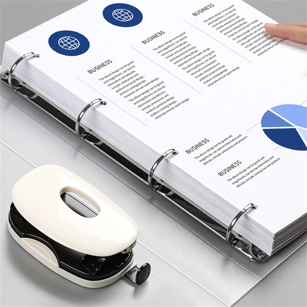 A4 Binder 4 Hole Binder D-Type Punch Folder Office Storage File Ring Waterproof Test Paper Data Storage Folder Learning Supplies thumbnail 5