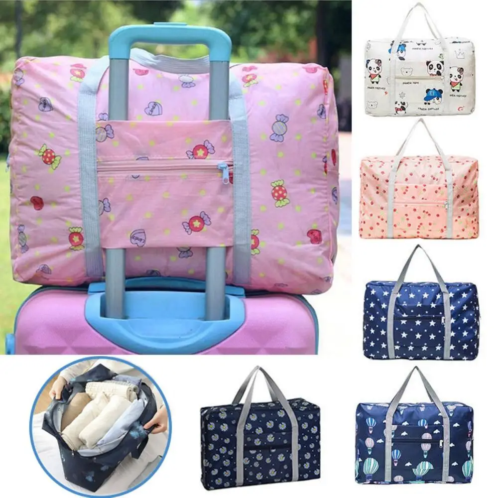 Foldable Travel Bag Tote Bag Large Capacity Oxford cloth Luggage Bag Waterproof Clothes Organizer Bag thumbnail 2