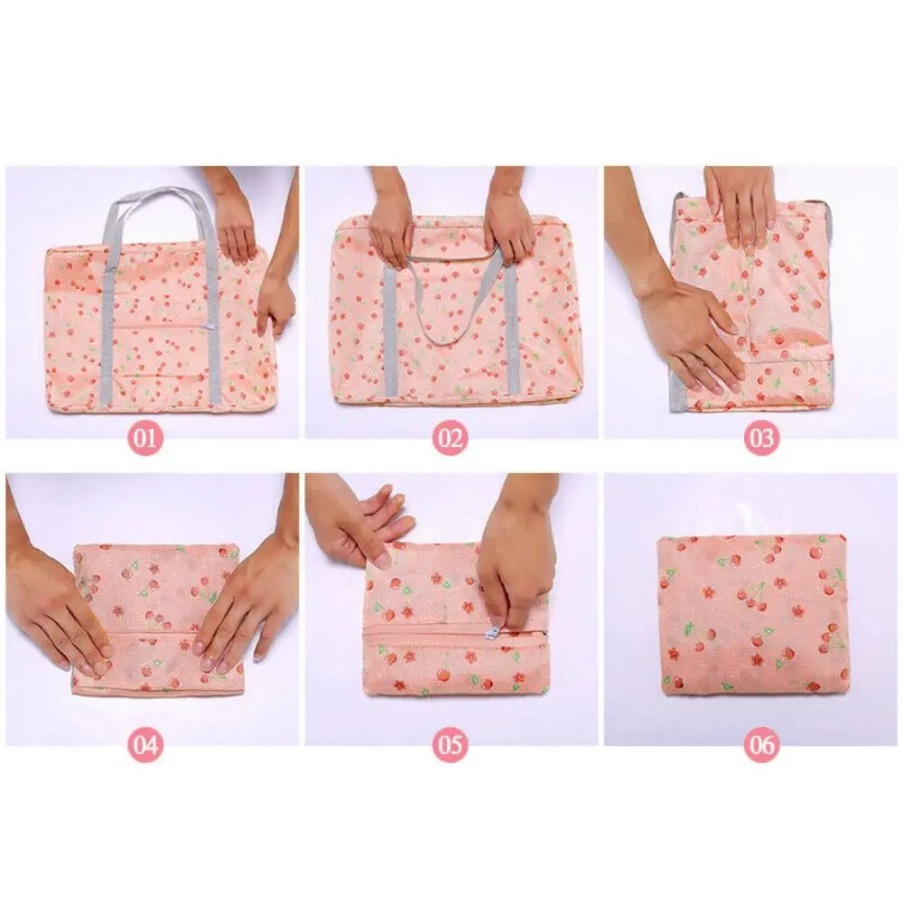 Foldable Travel Bag Tote Bag Large Capacity Oxford cloth Luggage Bag Waterproof Clothes Organizer Bag thumbnail 3