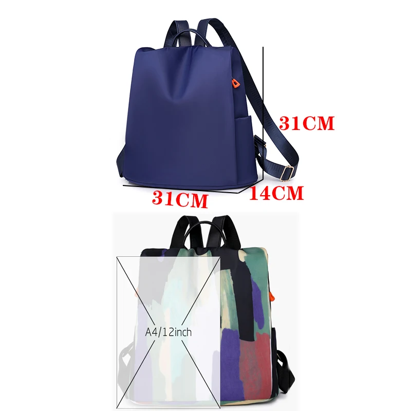 Fashion Anti Theft Women Backpacks High Quality Large Capacity Backpack Shoulder Bags For Teenagers Girls Ladies Travel Mochilas thumbnail 2