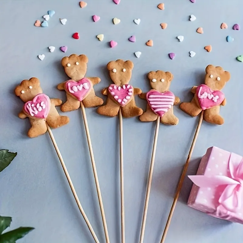 100Pcs Round Wooden Stick DIY Handmade Building Model Material Solid Wood Stick Small Easter Gift Woodworking Tools thumbnail 4