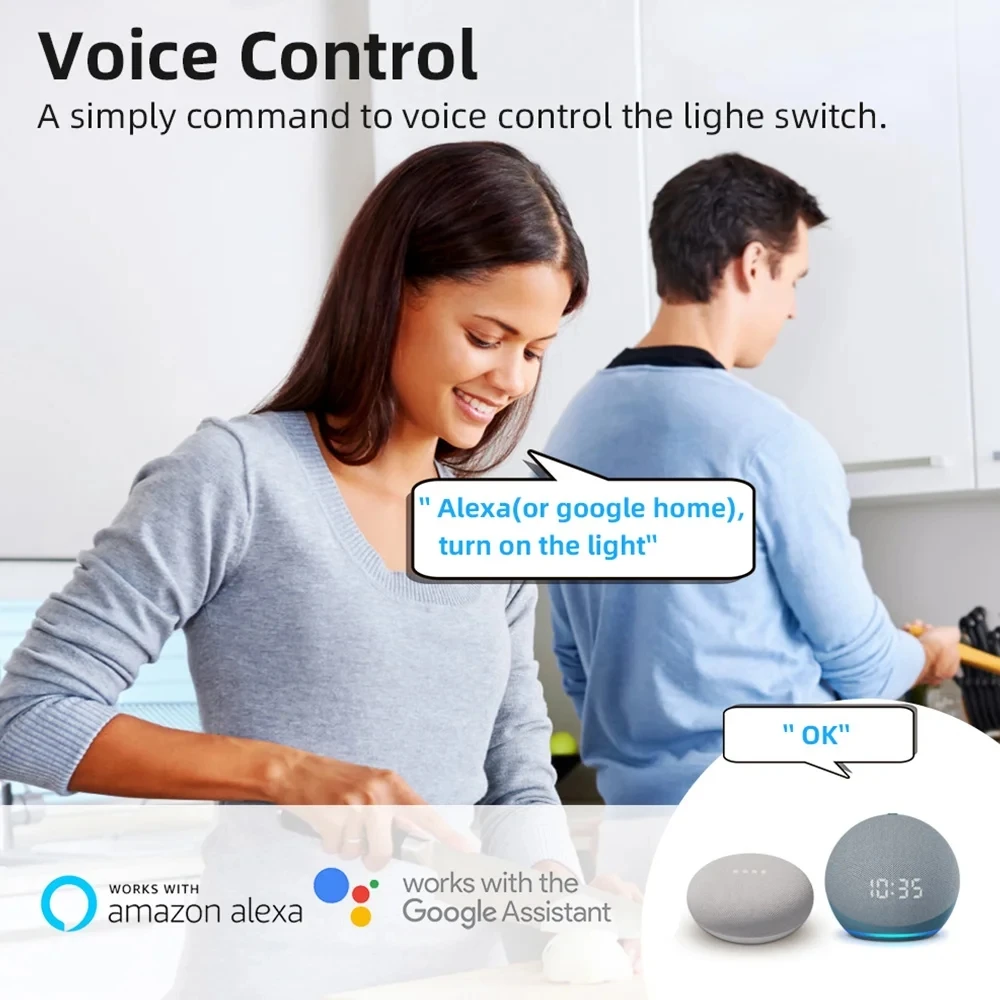 Mini Wifi Smart Switch 2 Way Control Tuya 16A DIY Light Switches Alexa Yandex Alice Smart Google Home APP Voice Control thumbnail 6
