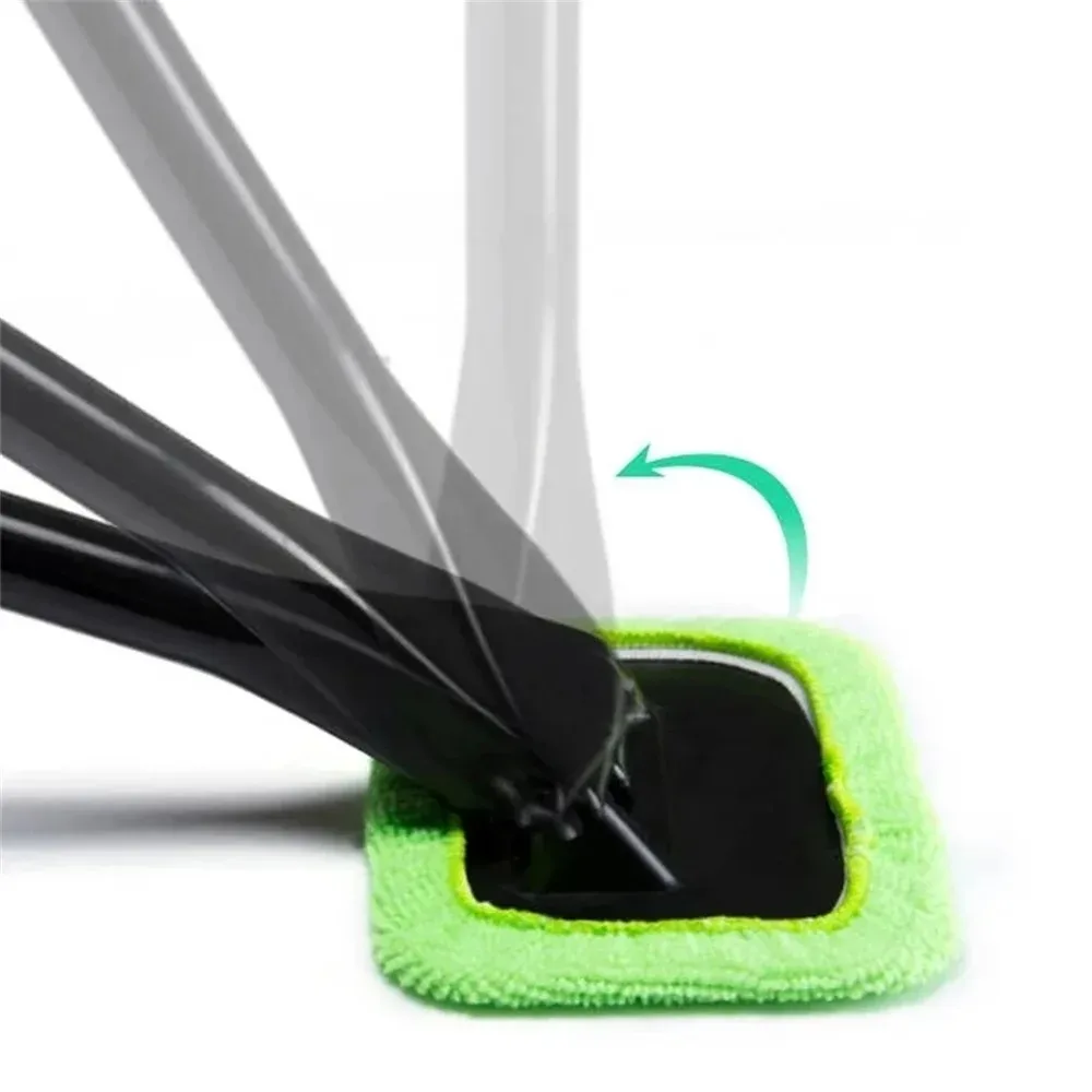 Car Windshield Cleaning Brush Kit Car Window Wiper Home Glass Defogging Dust Towel With Long Handle Cleaner Brush Washing Tool thumbnail 2