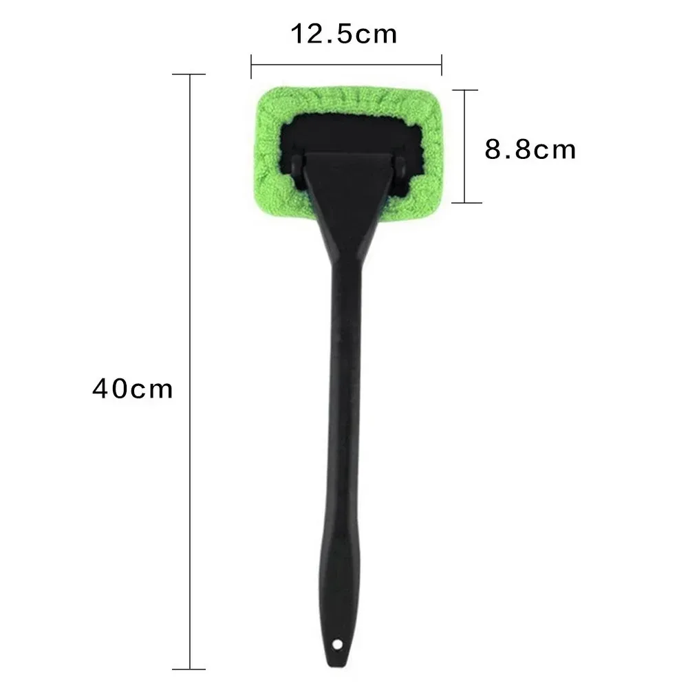 Car Windshield Cleaning Brush Kit Car Window Wiper Home Glass Defogging Dust Towel With Long Handle Cleaner Brush Washing Tool thumbnail 4
