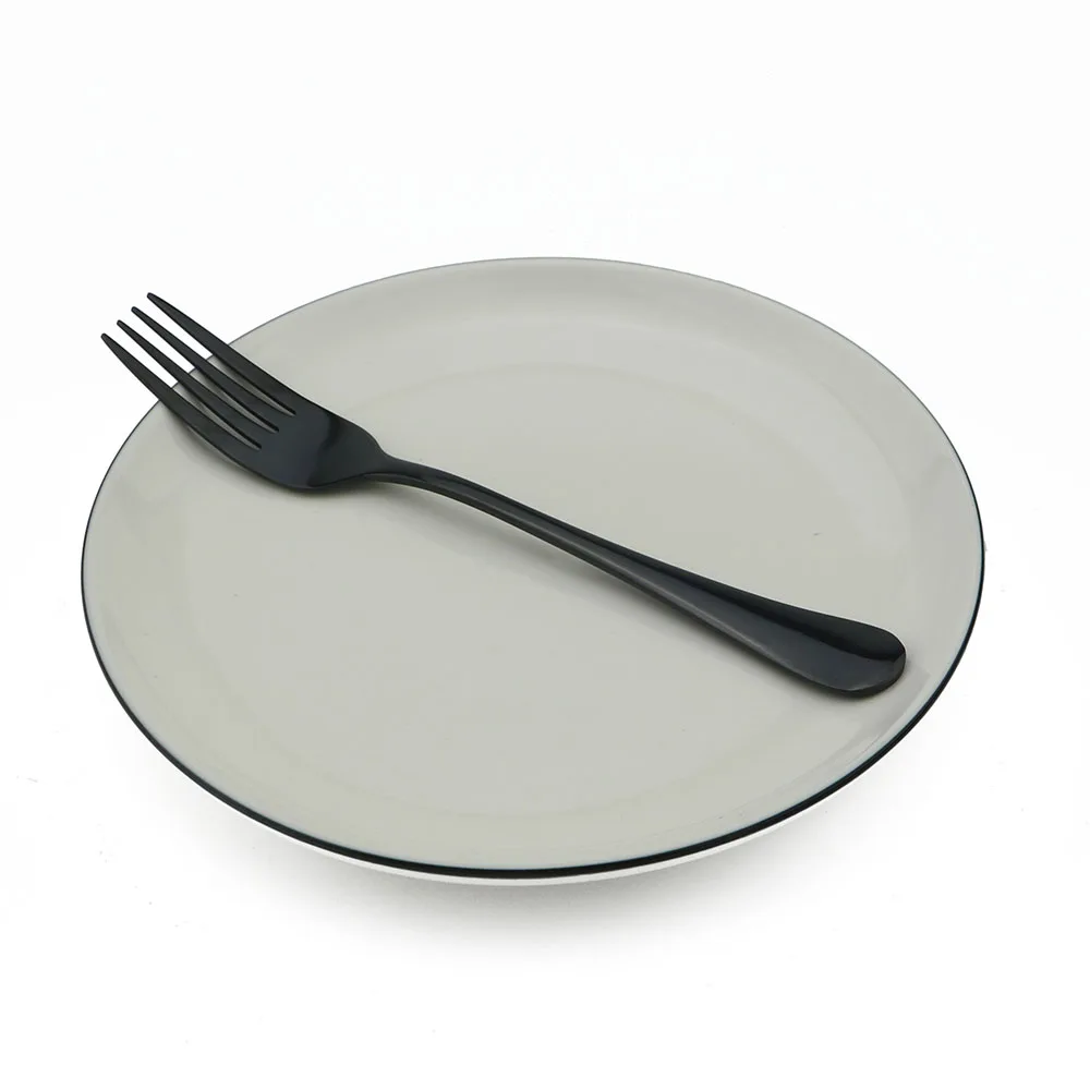 4Pcs Dinner Fork Colorful Rainbow Dinnerware Korean Flatware Dessert Salad Fork Long Handle Tableware Forks Cutlery thumbnail 6