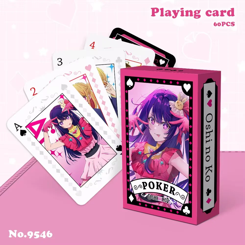 Anime Jujutsu Kaisen Haikyuu Cosplay Board Game Cards Genshin Impact Hardcover Poker Toy Gift thumbnail 2