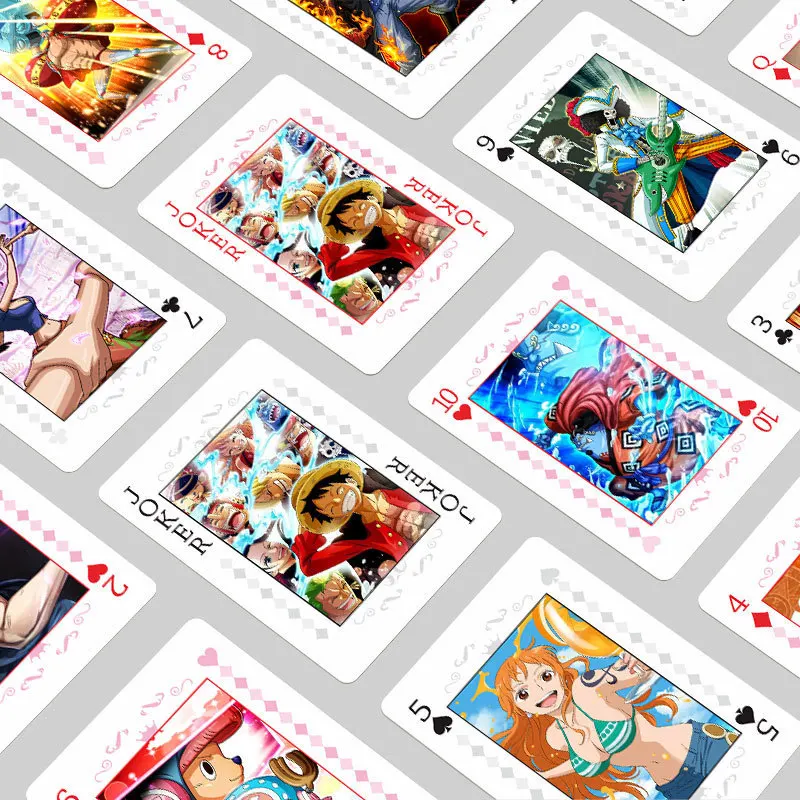 Anime Jujutsu Kaisen Haikyuu Cosplay Board Game Cards Genshin Impact Hardcover Poker Toy Gift thumbnail 6