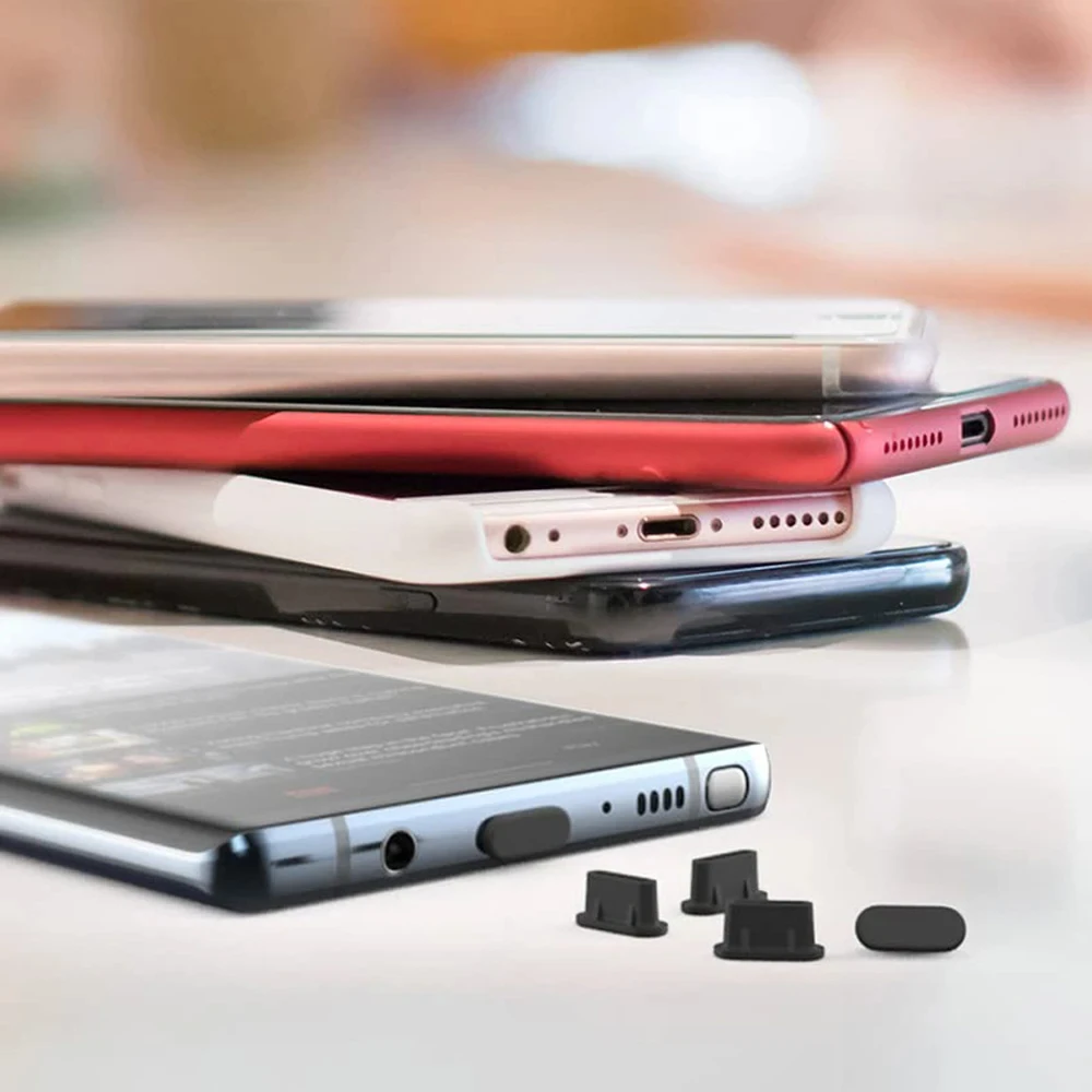 10/30/50PCS Type-C Silicone Dust Plugs Phone USB Charging Port Protector Cover Type C Anti-dust Cap for Samsung Xiaomi Huawei thumbnail 2
