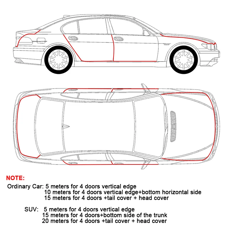 Car Door Edge Protector Universal Auto Door Guard Protective Strips Universal Automobiles Doors Trunk Hood Seal Sealant Strip thumbnail 6