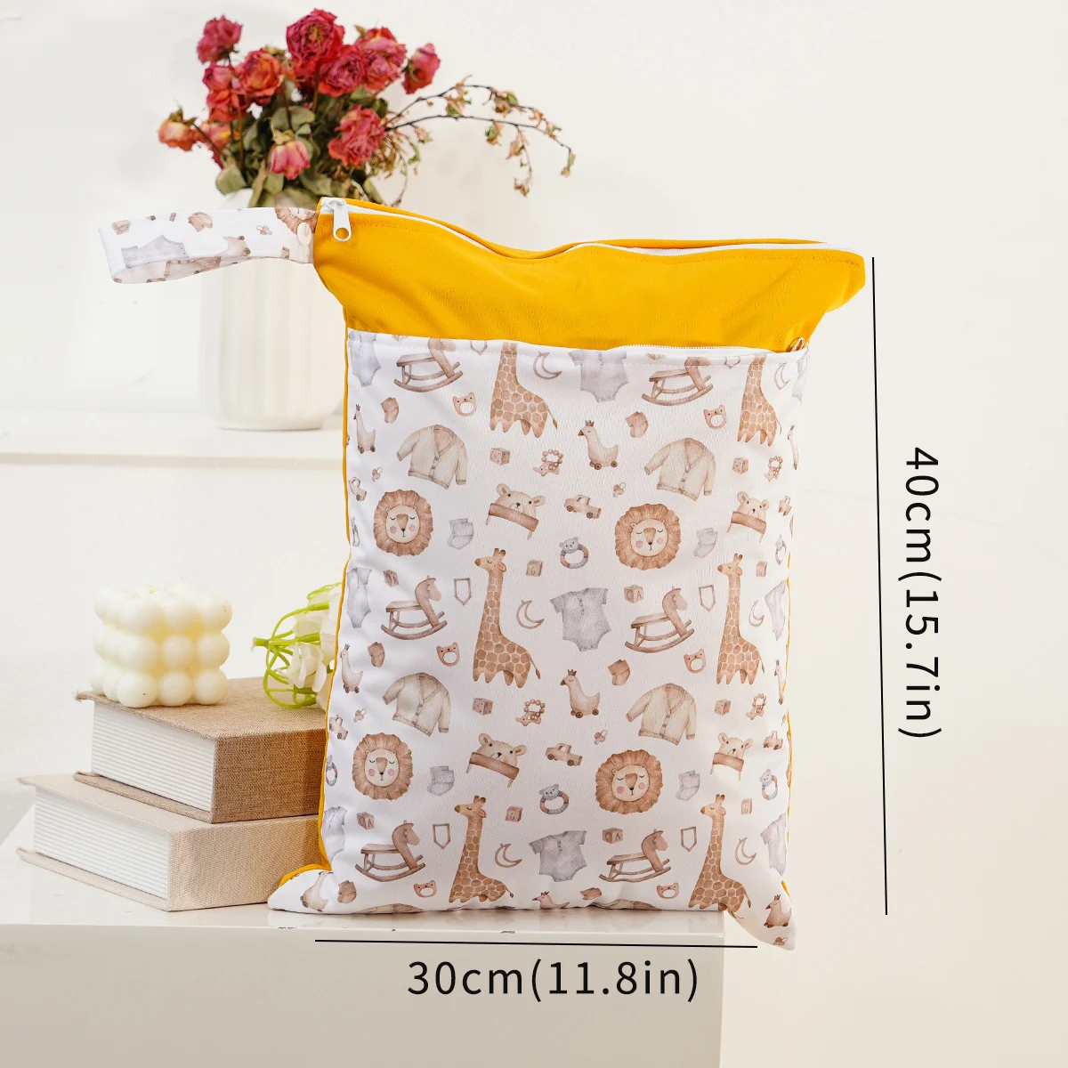 Elinfant Waterproof Diaper Bag Wet Dry Bag For Swimming&Gym Portable Mommy Bag thumbnail 2
