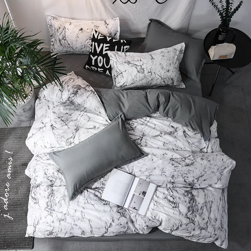 3pcs Duvet Cover Set with Pillow Case Double Comforter Bedding Set Quilt Cover Queen/King Couple or Single Bed thumbnail 3