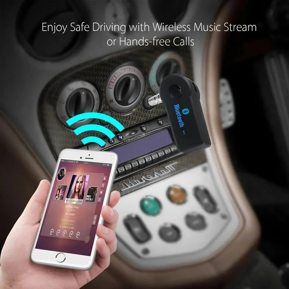 3.5mm Jack Wireless Bluetooth Transceiver Adapter Car Bluetooth 5.0 Receiver For Car Kit Music Audio Aux A2dp Earphone Receiver thumbnail 5