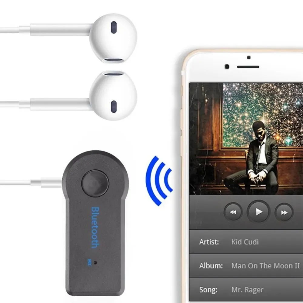 3.5mm Jack Wireless Bluetooth Transceiver Adapter Car Bluetooth 5.0 Receiver For Car Kit Music Audio Aux A2dp Earphone Receiver thumbnail 2