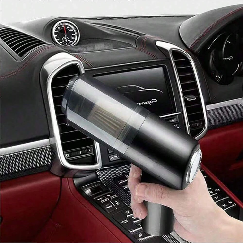 3 In 1 Integrated Suction And Blowing Vacuum Combination Vacuum Cleaner USB Charging Small Car Household Vacuum Cleaner thumbnail 2