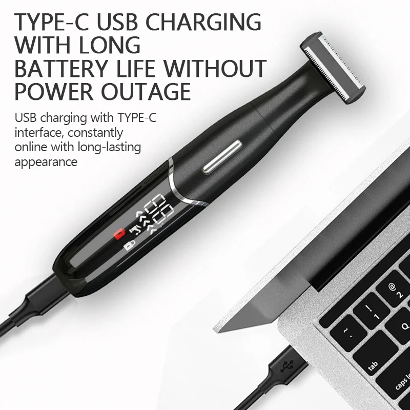 Intimate Areas Haircut Precision Shaver Men Bikini Line Sensitive Razor Balls Eggs Pubic Hair Shaving Trimmer Face Beard Clipper thumbnail 4