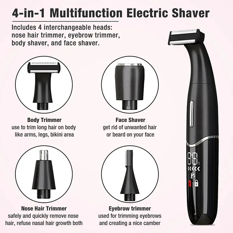 Intimate Areas Haircut Precision Shaver Men Bikini Line Sensitive Razor Balls Eggs Pubic Hair Shaving Trimmer Face Beard Clipper thumbnail 3