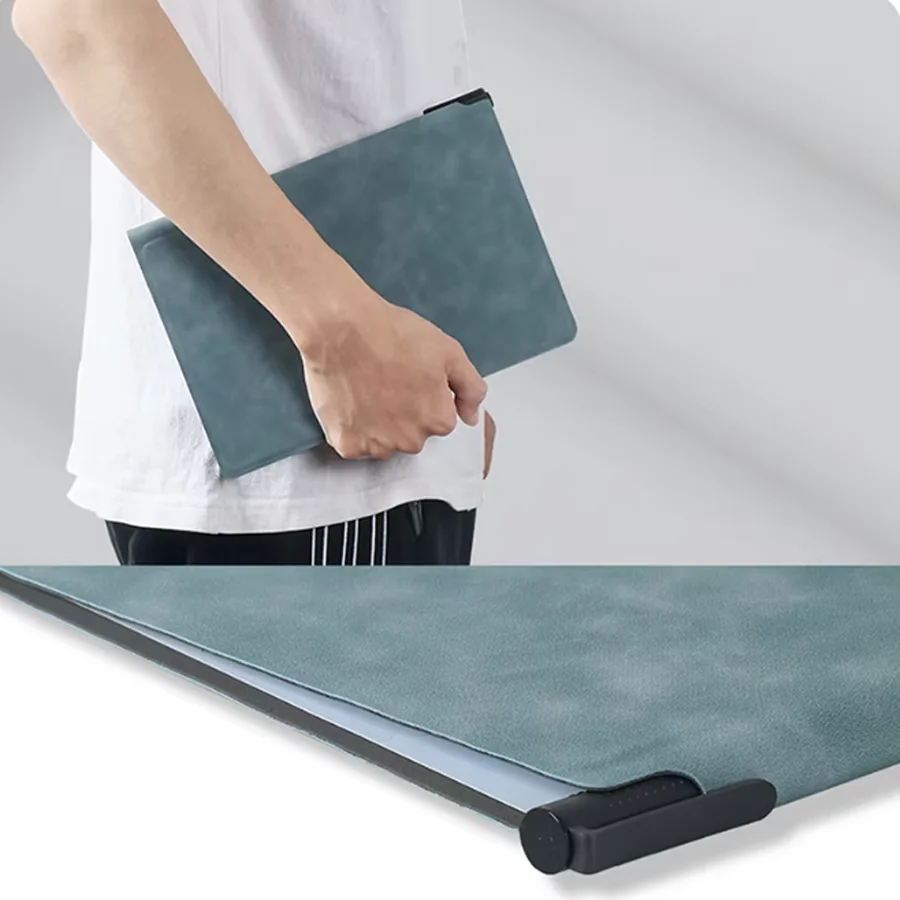 A5 Reusable Whiteboard Notebook Set With Whiteboard Pen Erasing Cloth Leather Memo Pad Weekly Planner Portable Stylish Office thumbnail 4