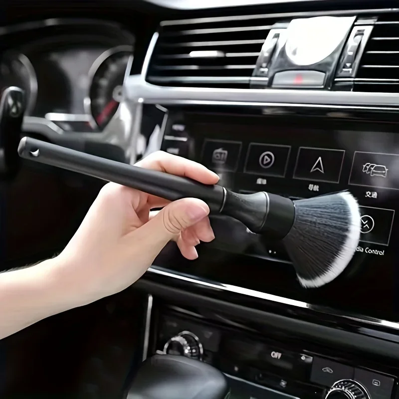 1/2Pcs Soft Bristle Car Interior Detailing Brush 16/24CM Soft Bristle Brush Auto Dash Duster Tool for Car & Motorcycle Cleaning