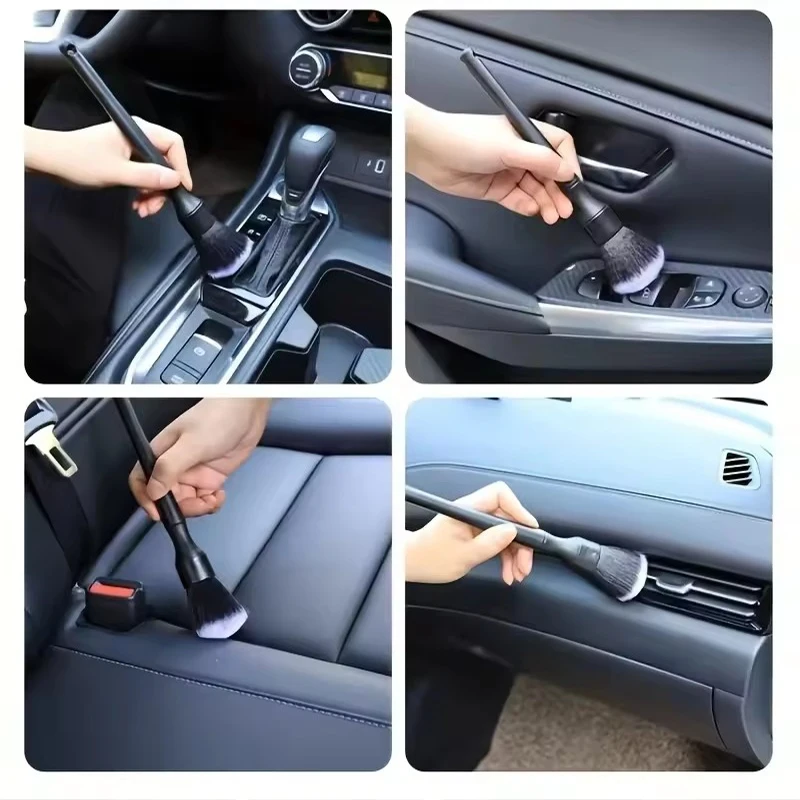 1/2Pcs Soft Bristle Car Interior Detailing Brush 16/24CM Soft Bristle Brush Auto Dash Duster Tool for Car & Motorcycle Cleaning thumbnail 5