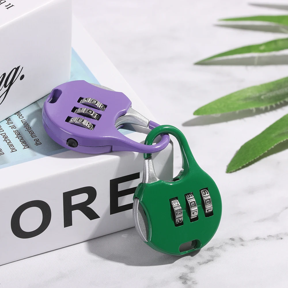 Metal Mini 3 Digit Dial Password Lock Combination Code Padlock Travel Suitcase Diary Protector Security Tool Locker Case Supply thumbnail 3