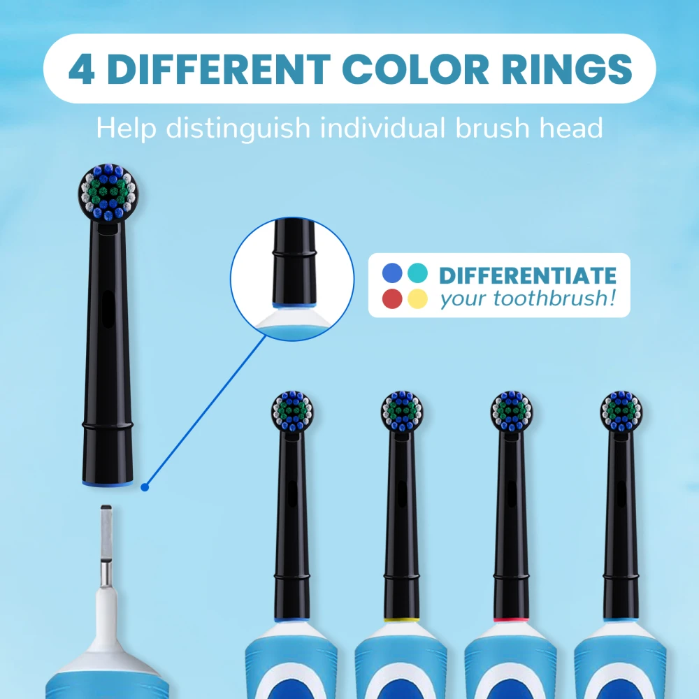 Replacement Toothbrush Heads Compatible with Oral B Braun Professional Electric Brush Heads 1000 1500 3000 6000 7000 7500 8000 thumbnail 6