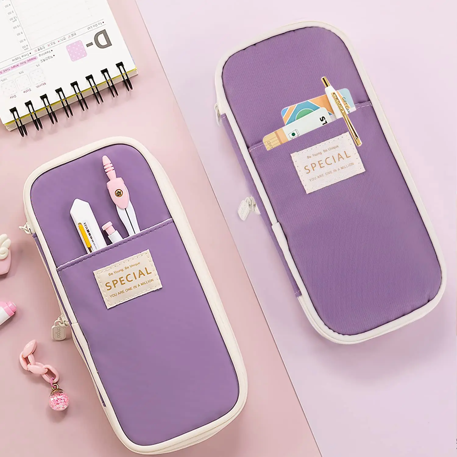 Kawaii Pencil Cases Large Capacity Pencil Bag Pouch Holder Box for Girls Office Students Organizer School Stationery Supplies thumbnail 3
