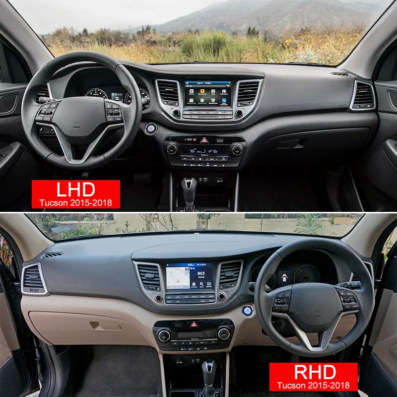 For Hyundai Tucson TL 2015 2016 2017 2018 2019 2020 Car Dashboard Avoid Light Pad Instrument Platform Cover Carpets Accessories thumbnail 3