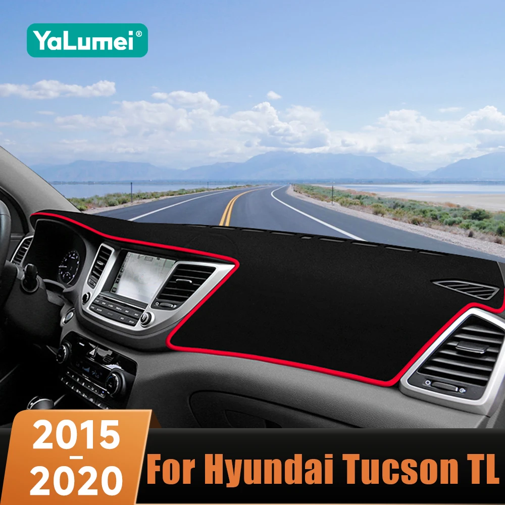 For Hyundai Tucson TL 2015 2016 2017 2018 2019 2020 Car Dashboard Avoid Light Pad Instrument Platform Cover Carpets Accessories