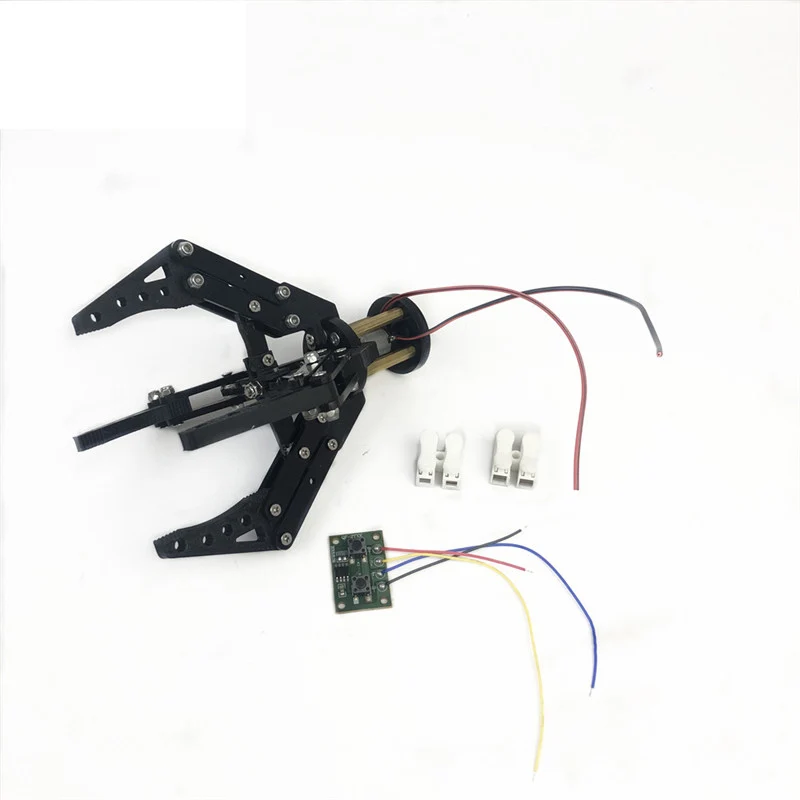 3D Printed 4 Fingers Robot Mechanical Arm Clamp Robot Gripper N20 Motor Clip Acrylic Robot Gripper For Drone Robot Claw DIY Kit thumbnail 2