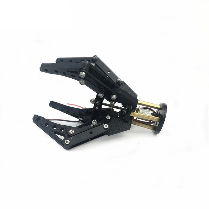 3D Printed 4 Fingers Robot Mechanical Arm Clamp Robot Gripper N20 Motor Clip Acrylic Robot Gripper For Drone Robot Claw DIY Kit thumbnail 3
