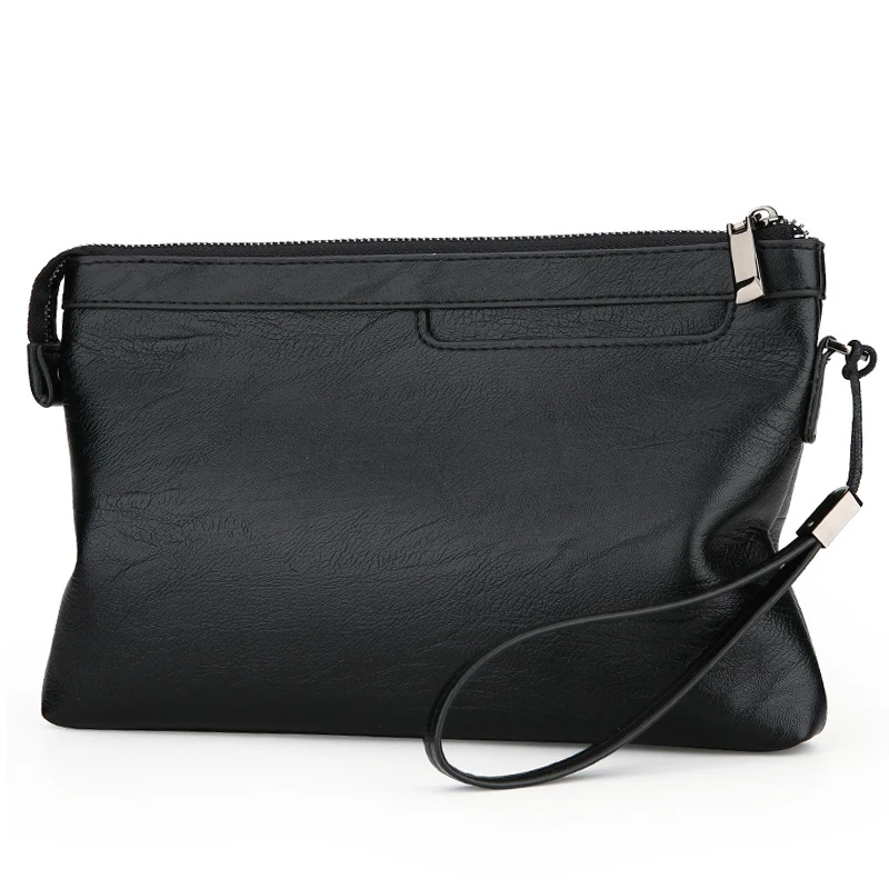 Fashion Brand Design Business Clutch Bag High Quality PU Leather Envelope Bags Casual Travel Men's Wallet Cell Phone Pocket thumbnail 3