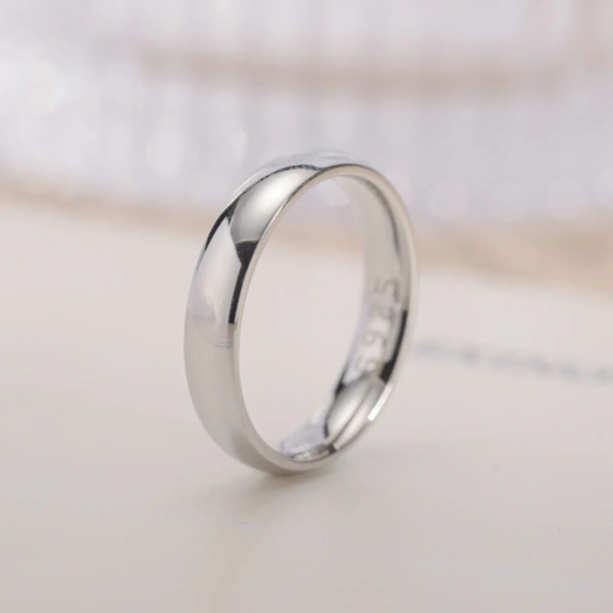 Gold Plated Ring Colour Fashion Women's Simple Couple's Wedding Ring Engagement Jewellery Gift thumbnail 5