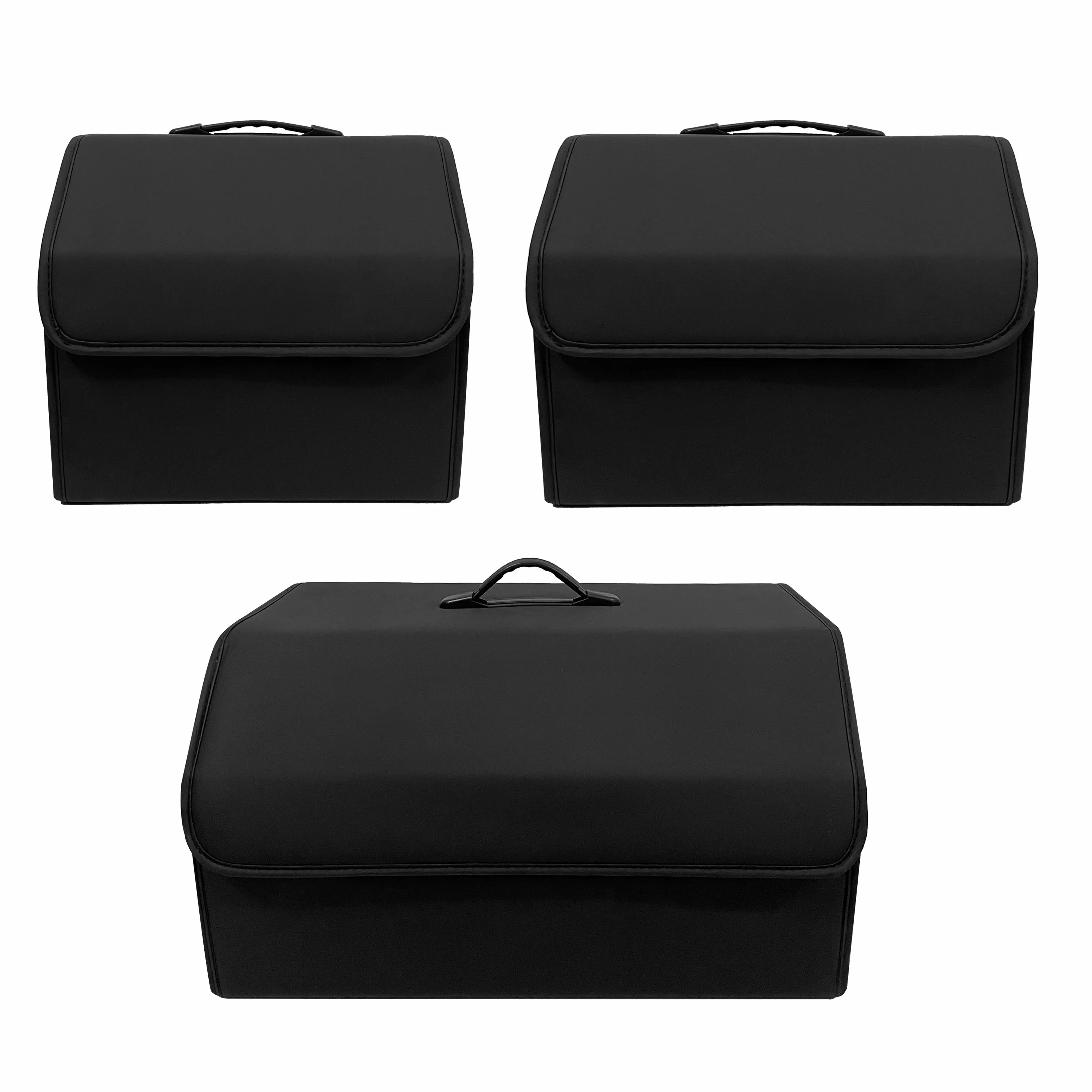 Storage Box PU Leather Multipurpose Collapsible Car Trunk Storage Organizer Car Trunk Organizer Stowing Tidying Auto Accessories thumbnail 4