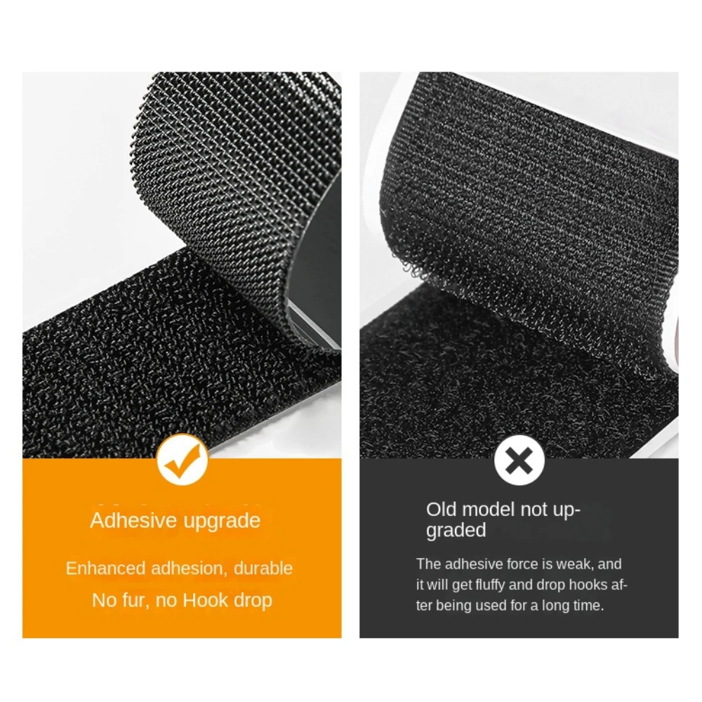 Wholesale Double Sided High Adhesive Fixed Stickers Car Accessories Hook-and-loop Fastener Self-adhesive Attaches Scratch Strap thumbnail 4