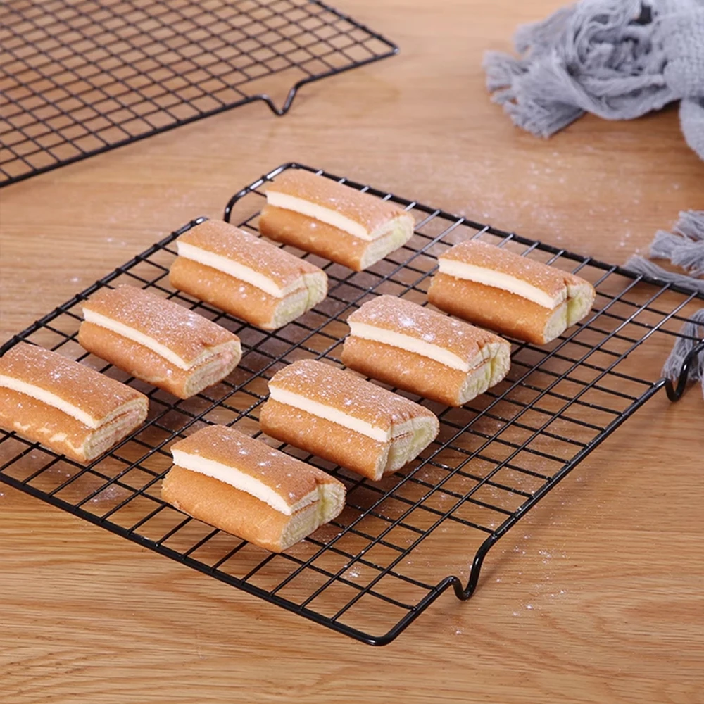 Stainless Steel Cooling Rack Cake Baking Rack  for Roasting Grilling Drying BBQ Bread Baking Sheet Pan thumbnail 4