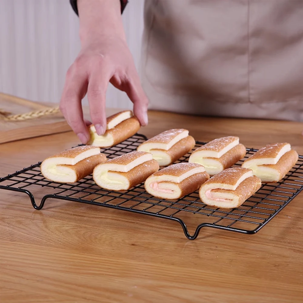 Stainless Steel Cooling Rack Cake Baking Rack  for Roasting Grilling Drying BBQ Bread Baking Sheet Pan thumbnail 2
