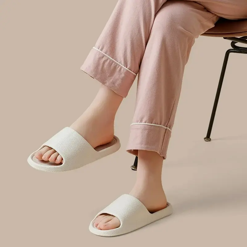 EVA Men Sandals Flip Flops Man Slippers Solid Color Simple Non-slip Soft Sole Comfortable Shower Slippers Outdoorf Couple Shoes thumbnail 2