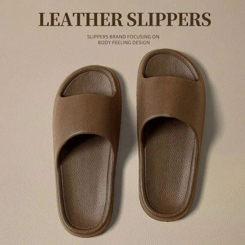 EVA Men Sandals Flip Flops Man Slippers Solid Color Simple Non-slip Soft Sole Comfortable Shower Slippers Outdoorf Couple Shoes thumbnail 3