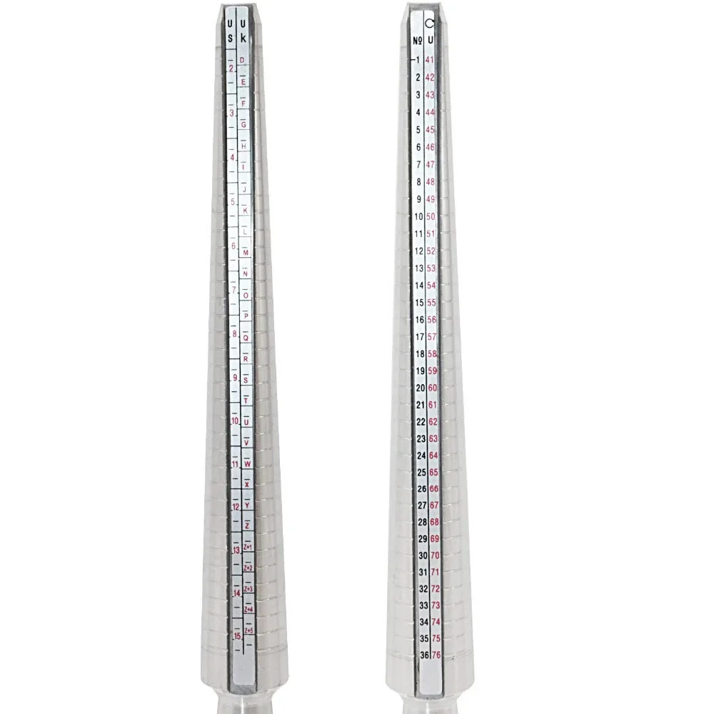 NIUPIKA HK/US/JP/UK/EU Aluminum Ring Rod Metal Ring Ring Multi-size Specification Size Measurement Screening Jewelry DIY Tool thumbnail 3