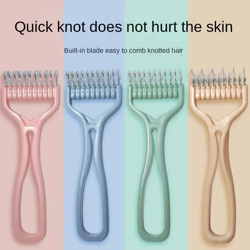 Cat Brush Pet Knot Comb 2 in 1 Dogs Cat Fur Knot Cutter Pets Hair Removal Comb Dog Grooming Shedding Tools Pet Cleaning Supplies thumbnail 5