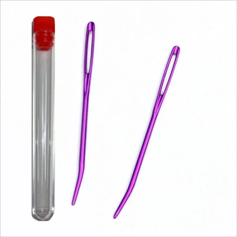 2/8Pcs Big Eye Curve Bent Needle Yarn Knitting Weaving Needles Knitting Crochet Bent Tip Tapestry Needles DIY Sewing Accessories thumbnail 3