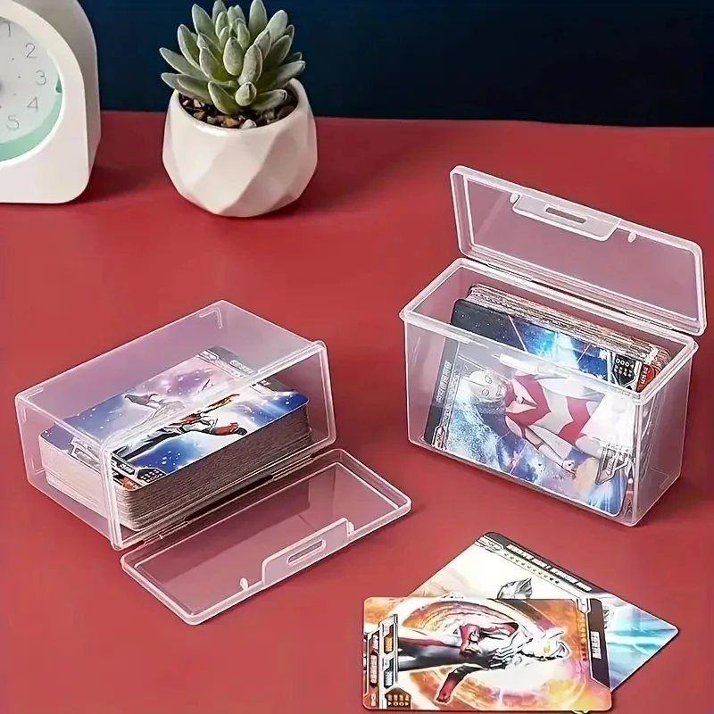 1/3pcs Playing Card Box, Clear Deck Case, Two Poker Images Can Be Placed (NO Cards) Christmas, Halloween, Thanksgiving Gift Part thumbnail 5