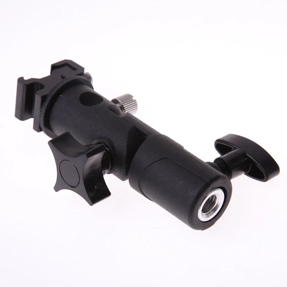 Hot Shoe Speedlite Umbrella Holder Light Stand E Type Hot-Shoe Flash Holder Adapter 180-degree Angle Adjustment thumbnail 5