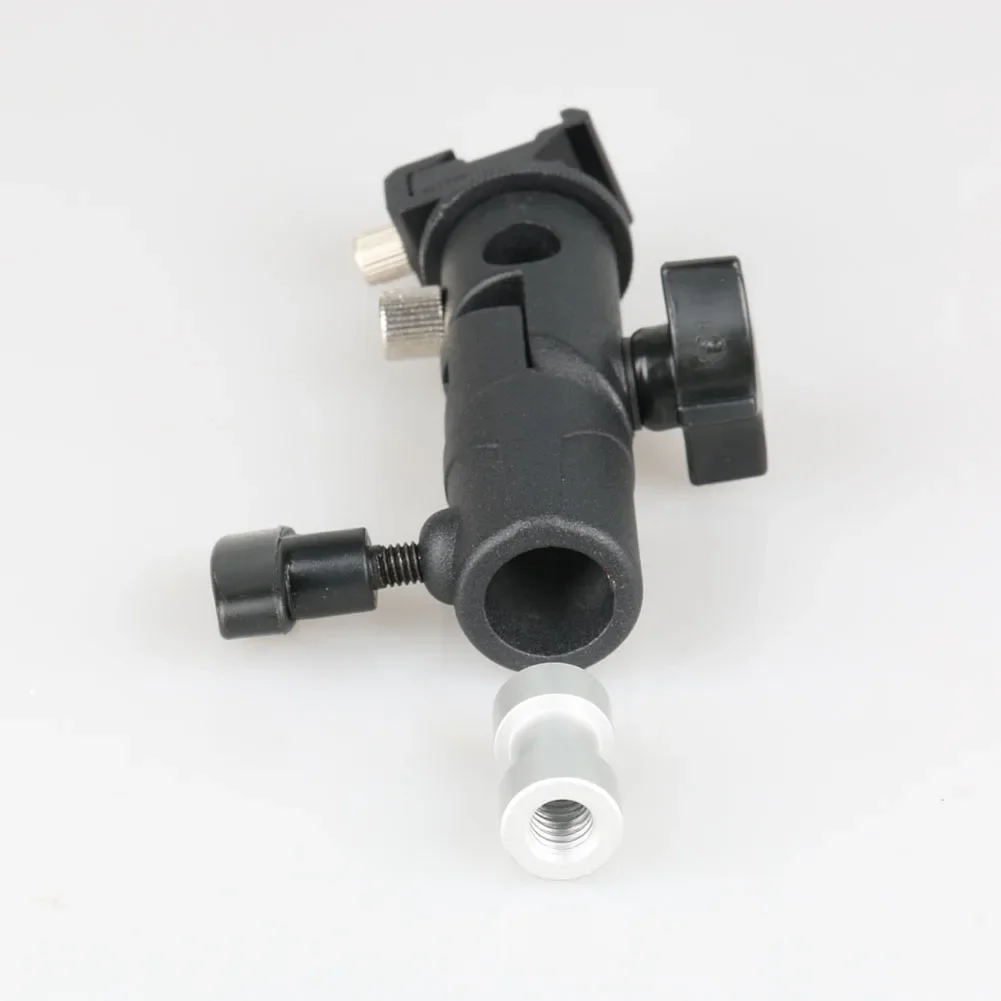 Hot Shoe Speedlite Umbrella Holder Light Stand E Type Hot-Shoe Flash Holder Adapter 180-degree Angle Adjustment thumbnail 6