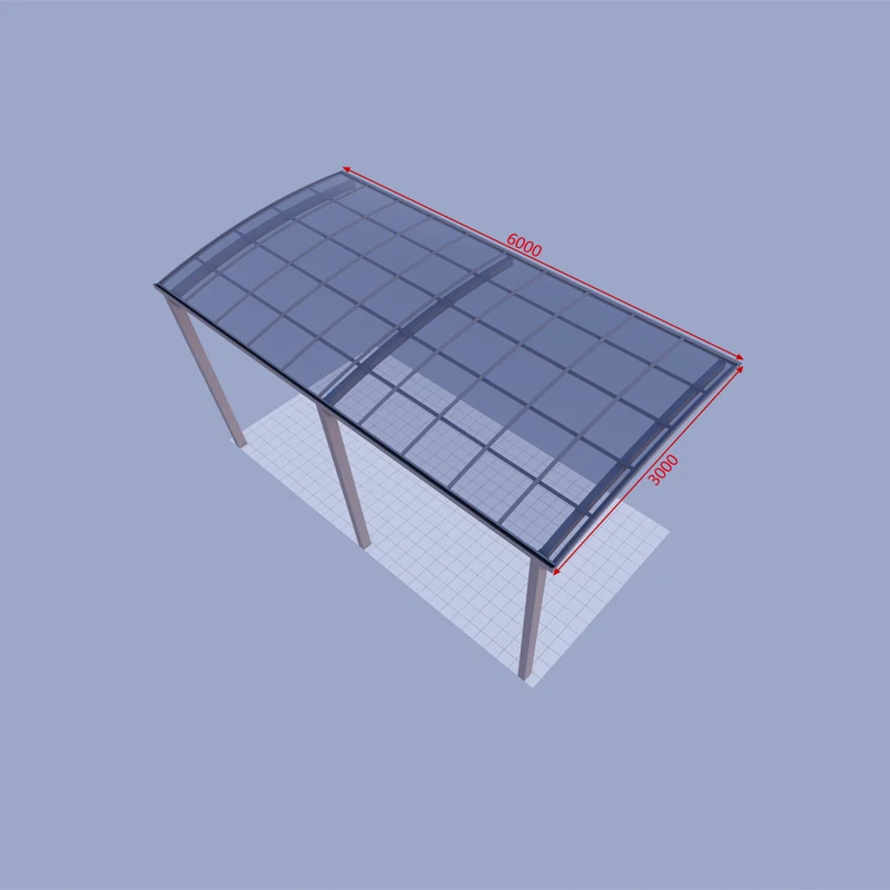 Home Villa Gazebos Garden Outdoor Canopy Tent Modern Custom Parking Shed Sunshade Awning Patio Pergola Aluminum Alloy Carport thumbnail 4