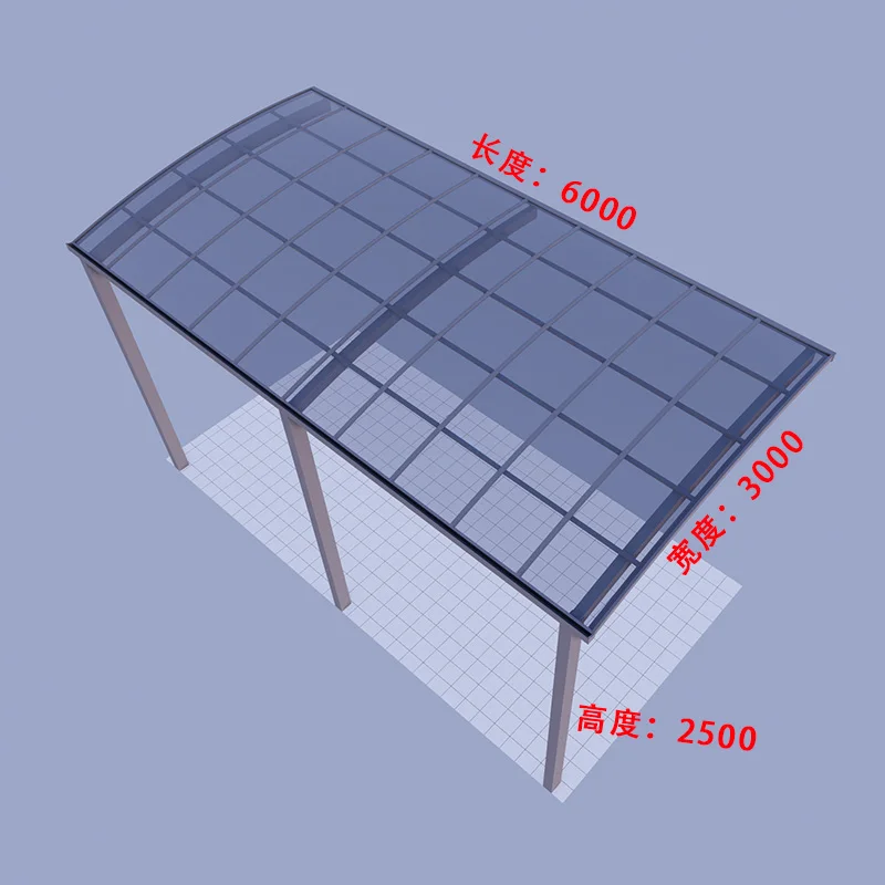 Home Villa Gazebos Garden Outdoor Canopy Tent Modern Custom Parking Shed Sunshade Awning Patio Pergola Aluminum Alloy Carport thumbnail 5
