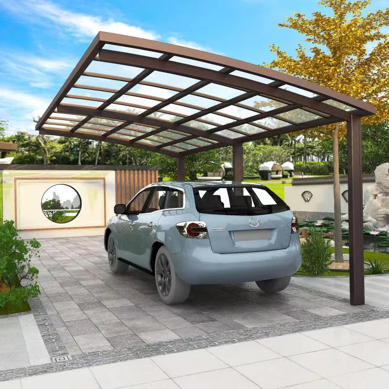 Home Villa Gazebos Garden Outdoor Canopy Tent Modern Custom Parking Shed Sunshade Awning Patio Pergola Aluminum Alloy Carport thumbnail 2