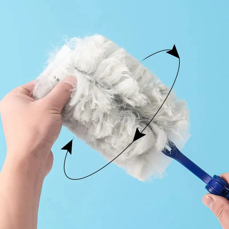 Extended Pole Dust Collector For Household Disposable Fiber Cloth Tabletop Electrostatic Precipitator For High Altitude Cleaning thumbnail 5