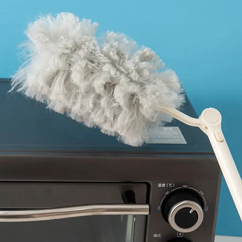 Extended Pole Dust Collector For Household Disposable Fiber Cloth Tabletop Electrostatic Precipitator For High Altitude Cleaning thumbnail 4