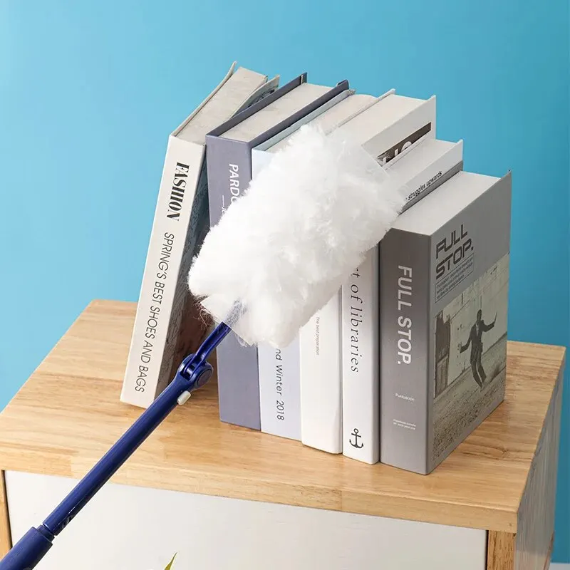 Extended Pole Dust Collector For Household Disposable Fiber Cloth Tabletop Electrostatic Precipitator For High Altitude Cleaning thumbnail 3